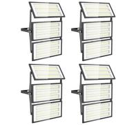papasbox 300W Projecteur LED Extérieur - 4PACK 30000LM Lumineux Spot LED Extérieur, Projecteur Exterieur Blanc Froid 6500k, IP66 Étanche Eclairage Exterieur pour Garage, Stade, Usines
