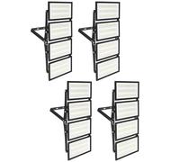 papasbox 400W Projecteur LED Extérieur - 4PACK 40000LM Lumineux Spot LED Extérieur, Projecteur Exterieur Blanc Froid 6500k, IP66 Étanche Eclairage Exterieur pour Garage, Stade, Usines