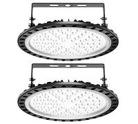 papasbox UFO High Bay Light，2 * 300W LED UFO 6000K-6500K Projecteur LED d'éclairage 120° LED Projecteur Exterieur Interieur industrielle Spot Lamp pour Garage Atelier Gymnase