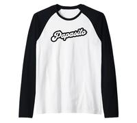 Papasito Bold Funny Latino Dad Design de texte rétro Manche Raglan