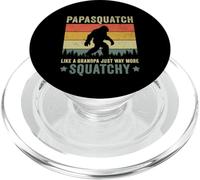 PapaSquatch, comme Un Grand-père, Juste Bien Plus accroupi et drôle PopSockets PopGrip pour MagSafe