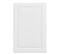 PAPATE - Edredon en Coton Bio - Doux et écologique 70x120cm - Multi-usages pour Bébé et Enfants - Fabriqués en France - Idéal pour Nouveau-nés (Blanc)
