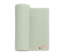 PAPATE - Maxi Lange pour bébé en Coton Bio - 1m x 1m, Multi-Usage, Doux et Écologique, Certifié Bio (Vert)
