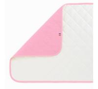 PAPATE - Tapis à Langer Nomade en Coton Bio, Matelas a Langer de Voyage, Matelas à Langer Bébé, Matelas à langer pour jeunes enfants Tapis Imperméable, Pliable Imperméable. (Rose)