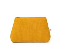 PAPATE Trousse de Toilette Bébé en Coton Bio - Douce et Imperméable - Made in France - Idéale pour Les Déplacements et Le Sac à Langer (Honey)