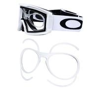 PapaViva Adaptateur de prescription RX à clipser pour lunettes de ski Oakley Flight Deck M OO7064/Flight Deck L OO7050, claire, 0