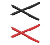 PapaViva Chaussettes de rechange pour Oakley Eye Jacket Redux OO9438, noir/rouge, 2 pairs