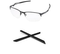 PapaViva Chaussettes de rechange pour Oakley Wire Tap 2.0 OO4145 / Wire Tap 2.0 RX OX5152, noir