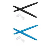 PapaViva Kits de caoutchouc de rechange pour Oakley Lizard OX5113/Lizard 2, Bleu/noir, 0