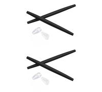 PapaViva Kits de caoutchouc de rechange pour Oakley Lizard OX5113/Lizard 2, Noir + noir., 0