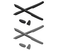 PapaViva Kits de rechange en caoutchouc pour nez et chaussettes pour Oakley Eye Jacket Redux OO9438, noir/gris, 2 Sets