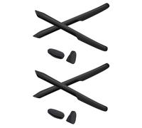 PapaViva Kits de rechange en caoutchouc pour nez et chaussettes pour Oakley Eye Jacket Redux OO9438, Noir et noir., 2 Sets