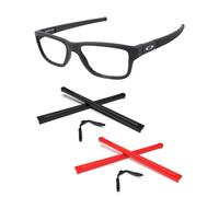 PapaViva Kits de remplacement en caoutchouc pour nez et chaussettes pour Oakley Marshal MNP OX8091, noir/rouge, 2 Sets
