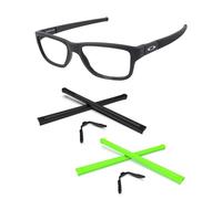 PapaViva Kits de remplacement en caoutchouc pour nez et chaussettes pour Oakley Marshal MNP OX8091, Noir et vert., 2 Sets