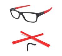 PapaViva Kits de remplacement en caoutchouc pour nez et chaussettes pour Oakley Marshal MNP OX8091, Rouge, 1 Set