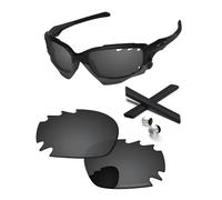 PapaViva Lentilles de rechange et kits en caoutchouc pour Oakley Jawbone Vented, Couleur : noir uni, Racing Jacket/Jawbone Vented