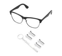 PapaViva Lot de 2 paires de vis à branches de rechange pour lunettes de soleil Ray-Ban RB3543/RB3530/RB4265/RB3476/RB4175/RB8301/RB3016/RB3498 - Argent (Phillips plats)