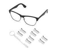 PapaViva Lot de 4 paires de vis à branches de rechange pour lunettes de soleil Ray-Ban RB3543/RB3530/RB4265/RB3476/RB4175/RB8301/RB3016/RB3498 - Argent (Phillips plats)