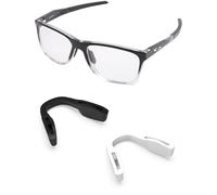 PapaViva Plaquette de nez de rechange pour Oakley BXTR OO9280/BXTR Metal OO9237, Blanc/noir, 0