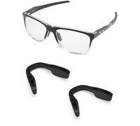 PapaViva Plaquette de nez de rechange pour Oakley BXTR OO9280/BXTR Metal OO9237, Noir + noir., 0