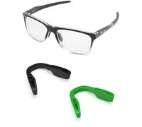 PapaViva Plaquette de nez de rechange pour Oakley BXTR OO9280/BXTR Metal OO9237, Vert foncé + noir, 0