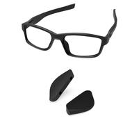 PapaViva Plaquette de nez de rechange pour Oakley Double Edge OO9380, Noir-euro Fit, Double Edge