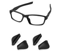 PapaViva Plaquette de nez de rechange pour Oakley Drop Point OO9367/Drop In OO9232/Dispute OO9233, Noir + noir., 0