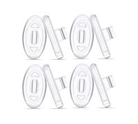 PapaViva Plaquettes de nez de rechange pour Oakley Ejector OO4142, asiatique Fit - 4 paires emballées, Ejector