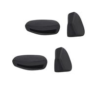 PapaViva Plaquettes de nez de rechange pour Oakley Eye Jacket Redux OO9438, Noir et noir (Euro Fit), Euro Fit