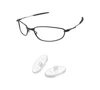 PapaViva Plaquettes de nez de rechange pour Oakley Square Wire 2/W Square Wire/Square Wire 2.0/Square Wire 3.0, Transparent - 1 paire emballée, Euro Fit