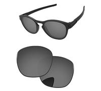 PapaViva Replacement Lenses for Oakley Latch OO9265 53mm Sunglass Black Chrome Pro+ Anti-reflective Polarized