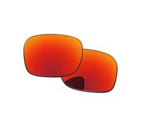 PapaViva Verres de rechange compatibles avec les lunettes de soleil Oakley Wind Jacket Vented Asian Fit, rouge feu, Wind Jacket Vented Asian Fit