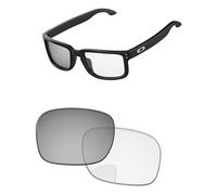 PapaViva Verres de rechange compatibles avec lunettes de soleil Oakley Holbrook S OO9509 53 mm, Eclipse Silver Shield Photochromique, Holbrook S OO9509 53mm