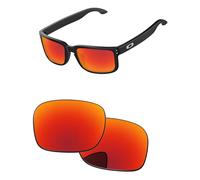 PapaViva Verres de rechange compatibles avec lunettes de soleil Oakley Holbrook S OO9509 53 mm, rouge feu, Holbrook S OO9509 53mm