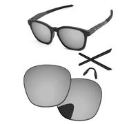 PapaViva Verres de rechange compatibles avec lunettes de soleil Oakley Shackle OO9507D 52 mm, argent chrome, Shackle OO9507D 52mm