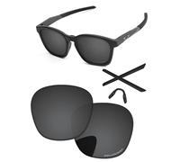 PapaViva Verres de rechange compatibles avec lunettes de soleil Oakley Shackle OO9507D 52 mm, noir uni, Shackle OO9507D 52mm