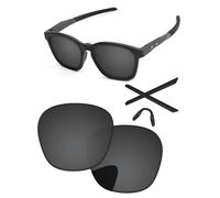 PapaViva Verres de rechange compatibles avec lunettes de soleil Oakley Shackle OO9507D 52 mm, noir uni, Shackle OO9507D 52mm