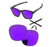 PapaViva Verres de rechange compatibles avec lunettes de soleil Oakley Shackle OO9507D 52 mm, Violet plasma, Shackle OO9507D 52mm