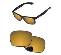 PapaViva Verres de rechange compatibles avec lunettes de soleil Ray-Ban Justin RB4165 51 mm Bronze Or Polarisés