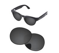 PapaViva Verres de rechange compatibles avec lunettes de soleil Ray-Ban Meta Headliner RW4009 50 mm, noir uni, RW4009 50mm