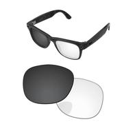 PapaViva Verres de rechange compatibles avec lunettes de soleil Ray-Ban Meta RW4008 53 mm, Eclipse Gris Photochromique, RW4008 53mm