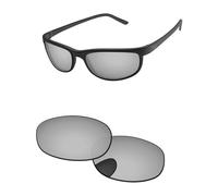 PapaViva Verres de rechange compatibles avec lunettes de soleil Ray-Ban Predator 2 RB2027 62 mm Chrome Silver Pro+ Anti-reflet Polarisé