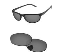 PapaViva Verres de rechange compatibles avec lunettes de soleil Ray-Ban Predator 2 RB2027 62 mm Noir Chrome Pro+ Anti-reflet Polarisé