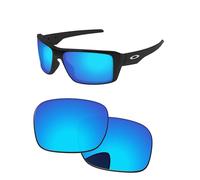 PapaViva Verres de rechange pour lunettes de soleil Oakley Double Edge OO9380 66 mm Ice Blue Pro+ antireflet polarisées
