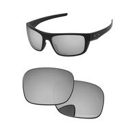 PapaViva Verres de rechange pour lunettes de soleil Oakley Drop Point OO9367 60 mm, argent chrome, Drop Point