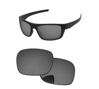 PapaViva Verres de rechange pour lunettes de soleil Oakley Drop Point OO9367 60 mm, chromé noir, Drop Point