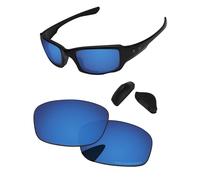 PapaViva Verres de rechange pour lunettes de soleil Oakley Fives Squared OO9238 54 mm, Bleu mer profond, Fives Squared