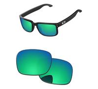 PapaViva Verres de rechange pour lunettes de soleil Oakley Holbrook XL OO9417 59 mm Vert émeraude polarisé
