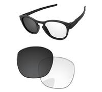 PapaViva Verres de rechange pour lunettes de soleil Oakley Latch OO9265 53 mm, Eclipse Gris Photochromique, Latch