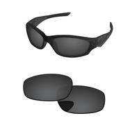 PapaViva Verres de rechange pour lunettes de soleil Oakley Straight Jacket 2007 - Noir uni - Pro+ - Anti-buée - Polarisés